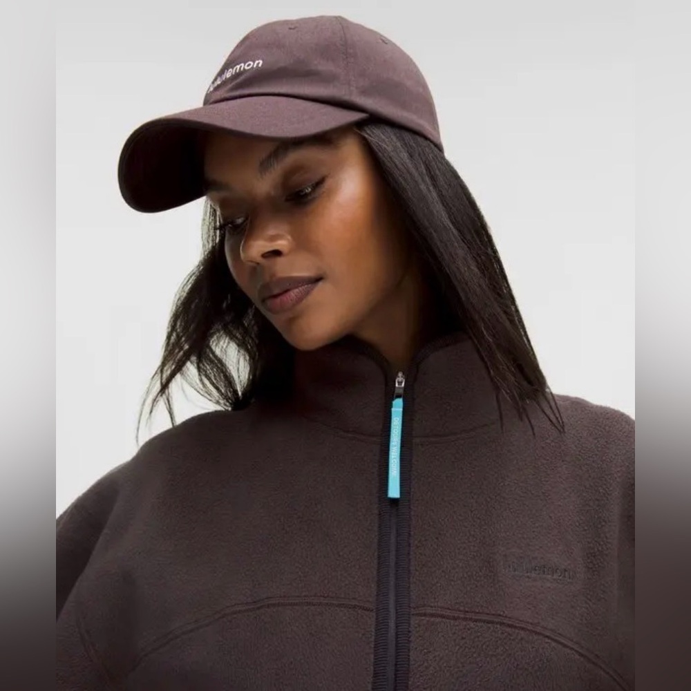 NWT lululemon Tumbled Fleece Full-
Zip Jacket in Sequoia brown / Black trim - M - Picture 4 of 10